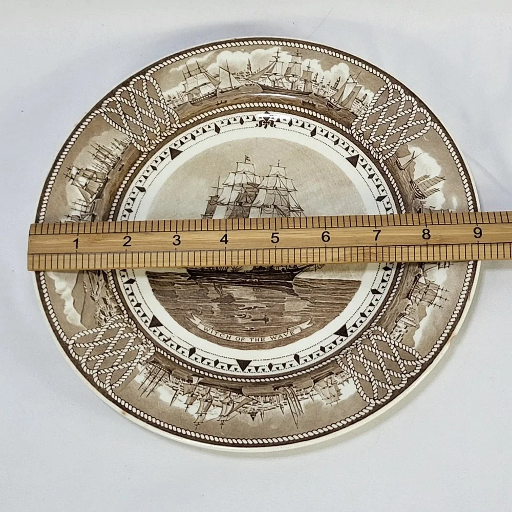 Wedgwood American Clipper Ship Plate Witch of the Wave George C Wales 1951 FLAWS